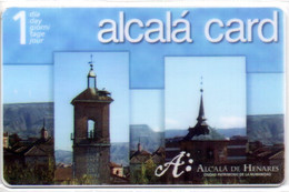 Alcala De Henares , Madrid - Spain Tourist Tourism Card Tarjeta Turística 1 Day - White Reverse - Supplies And Equipment