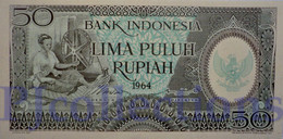 INDONESIA 50 RUPIAH 1964 PICK 96 AUNC - Indonésie