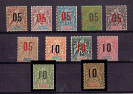 Anjouan - N°20/30 OB - De B à TB - Used Stamps