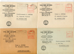 4 Kaarten Van VAN DER HEYDEN Ets Bruxelles - Gefr. 1.20 Fr - F 296 - Membre UDIAS - 1960-1979