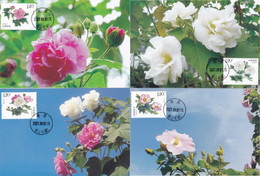 2021-18 CHINA COTTON ROSE FLOWER LOCAL MC - Cartes-maximum