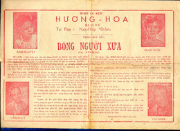 Rare GUERRE INDOCHINE Tract Viêt - HUONG HOA Saïgon - BONG NGUOI XUA - Historical Documents
