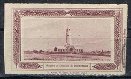Sello Viñeta, Label, Vignette DOUAMOUNT (Lorena) France . Ossuaire Et Cimetiere 1º Guerra - Used Stamps