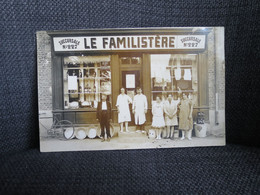 SINCENY (02) Carte Photo Devanture Le Familistère N°227 Place De L'église - Sonstige & Ohne Zuordnung