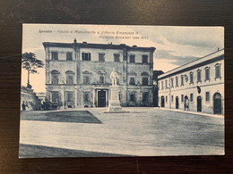 Spoleto Piazza E Monumento A Vittorio Emanuele II Palazzo Ancaiani 1935 - Otros & Sin Clasificación