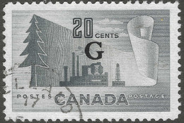 Canada. 1952-53 Official. 20c Used. SG O194 - Aufdrucksausgaben