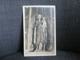 YERVILLE Environs (76) Carte Photo Statue D'une Vierge à L'enfant - Yerville