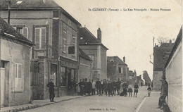 Cpa St Clément, Rue Principale, Maison Pouteau - Saint Clement