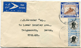 SOUDAN LETTRE PAR AVION DEPART PORT - SOUDAN ?-?-? POUR LA GRANDE-BRETAGNE - Sudan (...-1951)