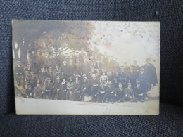 CARTE PHOTO Groupe De Personnages Fanfare Musiciens Belle Animation - A Identifier