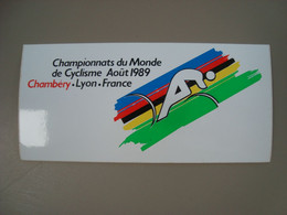 AUTOCOLLANT CHAMPIONNATS DU MONDE DE CYCLISME AOUT 1989 - Stickers