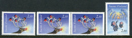 FINLAND 1994 Christmas MNH / **.  Michel 1274-75 + 1274 Dl-Dr - Unused Stamps