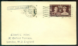 Great Britain 1937 FDC Coronation 13 May - ....-1951 Pre Elizabeth II