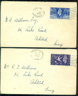 Great Britain 1946 FDC's (2) Peace SG 491-492 - ....-1951 Pre-Elizabeth II