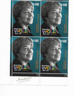 ARGENTINA 2021 MARIA ELENA WALSH, WRITER, LITERATURE, BLOCK OF 4 STAMPS MINT NH - Unused Stamps