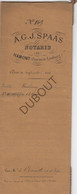 Hamont - Notarisakte - 1880 -Ruiling Van Gronden Tussen Landbouwers Van Budel Met Barones D'Erp De Holt Et Baarlo(V1181) - Manuscripts