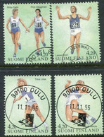 FINLAND 1994 Athletics Singles Ex Block Used.  Michel  1251-54 - Oblitérés