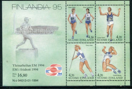 FINLAND 1994 Athletics  Block MNH / **.  Michel  Block 12 - Ongebruikt