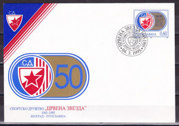 Yugoslavia 1995 50 Years Of The Red Star Sports Association FDC - Storia Postale