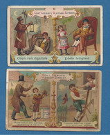 2 Chromos Liebig / Proverbes / S422 / 1894 / Edition Néerlandaise / Pays-Bas - Liebig