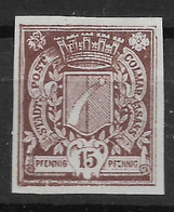 Privatpost Colmar , Schöner  Wert Der Stadt-Brief-Beförderung-Gesellschaft  Von 1897 Im Andersfarbigen Probedruck - Privé