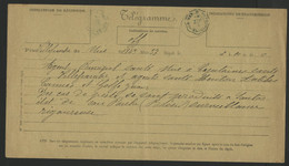 TELEGRAMME De NICE Sur Des Cas De PESTE à SANTOS (Brésil) En 1896. Lire Description - Historische Dokumente