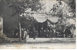 CPA13- LA FARE- Café Du Cours - Autres Communes
