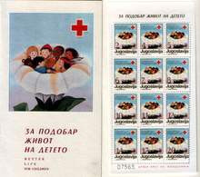 Yugoslavia 1987 Red Cross Croix Rouge Rotes Kreuz, Tax, Charity, Surcharge, Perforated + Imperforated Booklet MNH - Impuestos