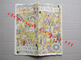 WW2 ? DEUTSCHLAND DAS SCHÖNE REISELAND - Old Map, Brochure, Prospect ? ( RIEMER ) - Tourism Brochures