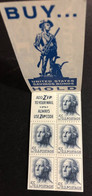 UNITED STATES, Original SHEETLET « Georges Washington », 5c X 20 **Mint Stamps, 1962 - 1941-80