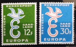 EUROPA 1958 - SARRE                  N° 421/422                       NEUF* - 1958
