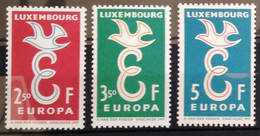 EUROPA 1958 - LUXEMBOURG                 N° 548/550                       NEUF* - 1958