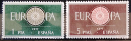 EUROPA 1960 - ESPAGNE                    N° 975/976                       NEUF** - 1960