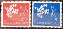 EUROPA 1961 - LUXEMBOURG                    N° 601/602                    NEUF** - 1961