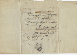 LUXEMBOURG - ARMEE DE LA MOSELLE - DEVANT LUXEMBOURG - De 1795 - Lire Description Svp - ...-1852 Préphilatélie