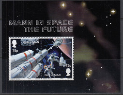 ISLE OF MAN  Block 47, Postfrisch **, Weltraumprojekte Unter Beteiligung Von Firmen Der Isle Of Man, 2003 - Man (Insel)