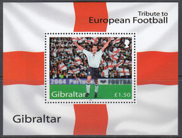 GIBRALTAR  Block 60, Postfrisch **, Fußball-Europameisterschaft, Portugal, 2004 - Gibraltar