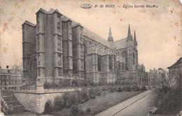 CPA Mons - Eglise Ste Waudru - Carte Oblitrée à Mons - Bergen En 1913 - Mons