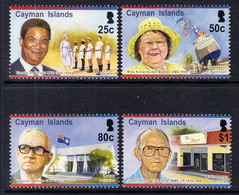 2015 Cayman Islands Politicians Education Complete Set Of 4 MNH - Cayman Islands