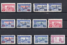 1920? SPAIN, POST OFFICE CHARITY, 12 STAMPS, MNH - Nuevos