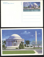 UX144 Postal Card JEFFERSON MEMORIAL Mint Vf 1989 - 1981-00