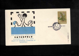 Yugoslavia / Jugoslawien 1966 Cup Of European Waterpolo Champions Zagreb  Interesting Cover - Waterpolo