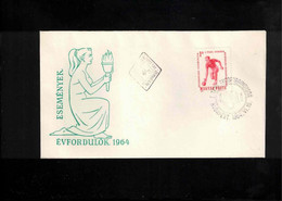 Hungary 1964 European Bowls Championship Budapest Perforated Stamp FDC - Petanque