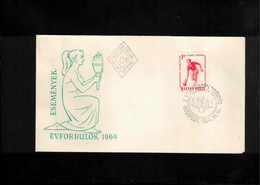 Hungary 1964 European Bowls Championship Budapest Imperforated Stamp FDC - Petanque