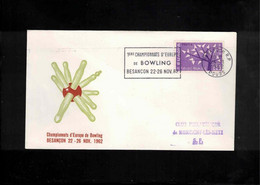 France 1962 European Bowls Championship Besancon Interesting Cover - Bocce