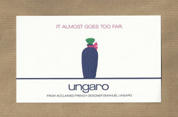 Carte Parfumée Perfume Card * UNGARO * 1991 *** 1 EX - Modern (ab 1961)
