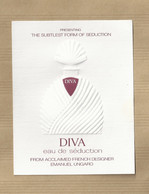 Carte Parfumée Perfume Card * DIVA EAU DE SEDUCTION * UNGARO * 1983 *** 1 EX - Modern (ab 1961)