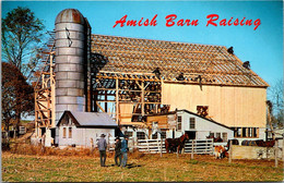 Pennsylvania Amish Country Amish Barn Raising - Lancaster