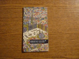 Bruxelles - Belgique - Dépliant Touristique Ancien 5 Volets - Exposition Universelle 1958 - 22 Cm X 12 Cm Plié. - Tourism Brochures