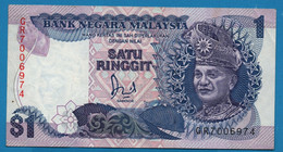 MALAYSIA 1 RINGGIT ND # GR7006974 P# 27a  King Tuanku Abdul Rahman - Malaysia